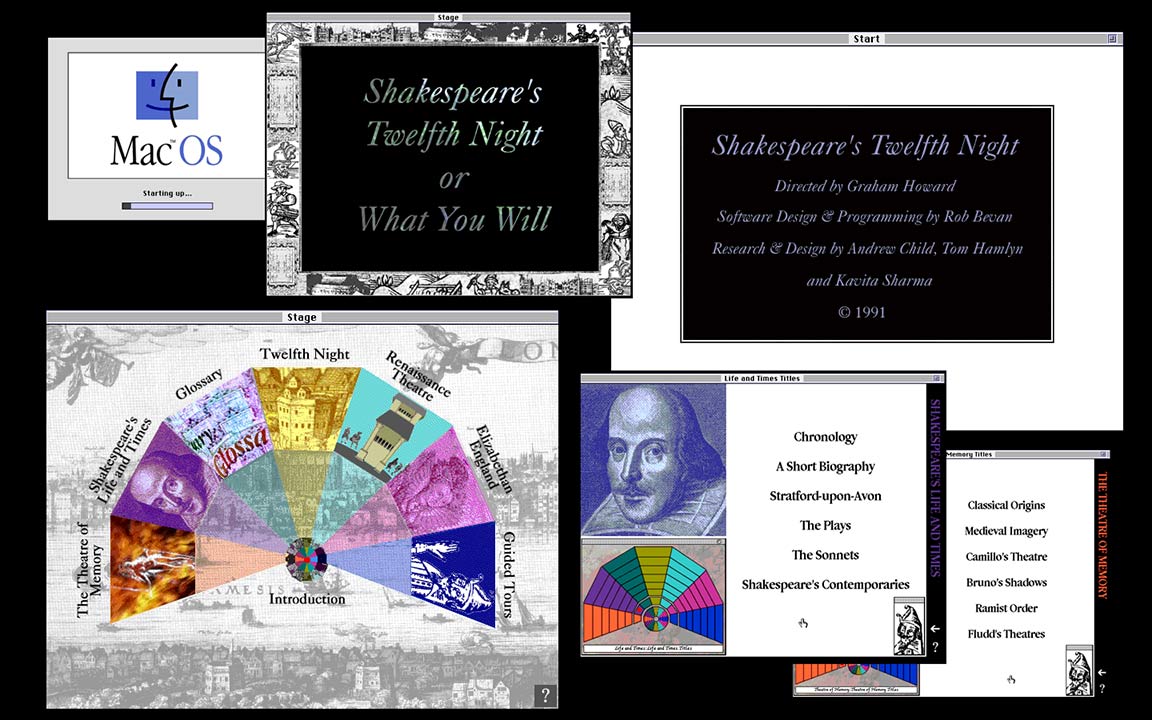 Twelfth Night or What You Will - Apple Renaissance Project - Screenshot montage - 1991